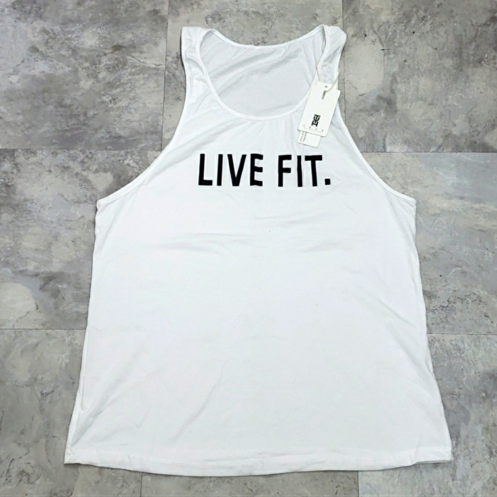 #10240-5 Women’s Tank Top,White and gray,2XL and M,L.